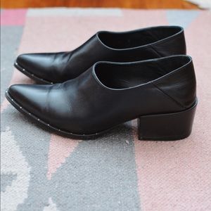 Freda Salvador Crescent Block Heel Booties